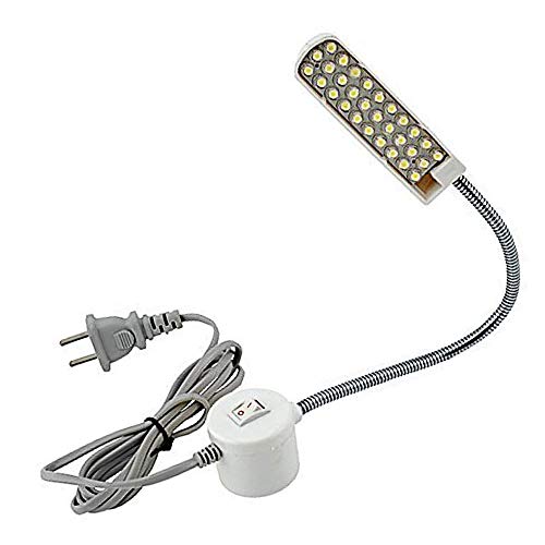 Bonlux 30 LED Bombilla Luz Fría Para Máquina de Coser de Trabajo de cuello de cisne Con Base Magnética De Montaje Para Todos Máquina de Coser de Iluminación
