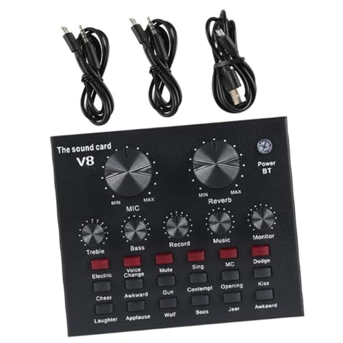 Mixeur audio professionnel et carte son en direct noire pour streaming