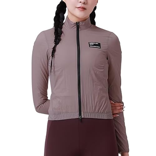 INBIKE - INBIKE Cycling Jackets for Women Lightweight Bike Tops Breathable Windbreaker for Bicycle Running Hiking Camping, Pink, Small