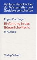 EinfÃƒÂ¼hrung in das BÃƒÂ¼rgerliche Recht 3800625423 Book Cover