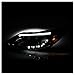 ACANII - For 2012 2013 2014 Ford Focus LED Strip Black Projector Housing Projector Headlights Headlamps Pair Left+Right