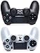 Produktbild MyGadget 2X Silikon Schutzhülle für PS4 Dualshock Controller - Schutz & guter Grip - Skin Zubehör für Sony Playstation 4 Dual Shock Schwarz & Transparent