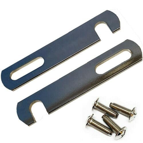 Divan Bed Base Link Bars 98mm-200mm Silver Nickle Plated with Screw Fitting (200mm, 6 Linking Bars with 12 Standard Screws)