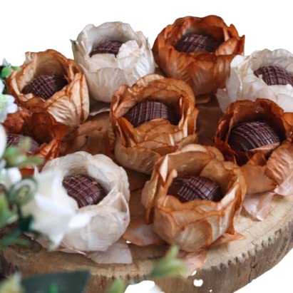 Forminha para doce - Adelle 3 Tons de capuccino - 30 unid.