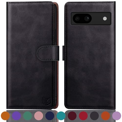 Housse de protection à rabat en cuir synthétique haut de gamme pour Pixel 8A
