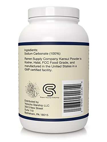 Food Grade Sodium Carbonate - 5lb - Kansui Powder for Making Fresh Ramen Noodles - Type 1