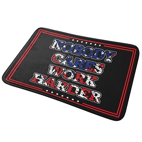 Tapis Nobody Cares Work Harder paillasson d'extérieur robuste - 3
