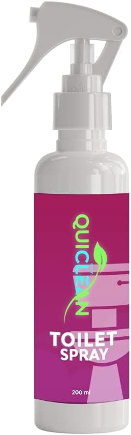 ELEM QUICLEAN Toilet Seat Sanitizer Spray | Bathroom Freshener with Natural Rose Fragrance | Eco-Friendly | Toilet Spray and Toilet Seat Sanitizer | Travel Friendly | 200 ml