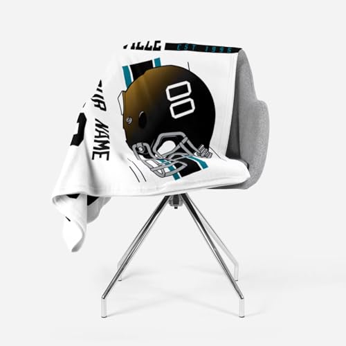 Image of Jacksonville Throw Blanket Custom Name and Number Personalized Gifts for Men and Women