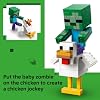 LEGO Minecraft Jinete de Pollo 21582 | Juguetes de Construcción para Niños y Niñas, Mayores de 9 Años, Exhibición para Dormitorio, 344 Piezas, Regalo para Cumpleaños 6