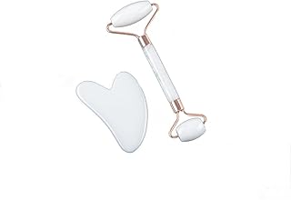 Pokinge Juego de rodillo de jade blanco y Gua...