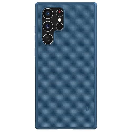 Coque Samsung S22 Ultra protection rigide PC TPU Frosted Shield Bleu