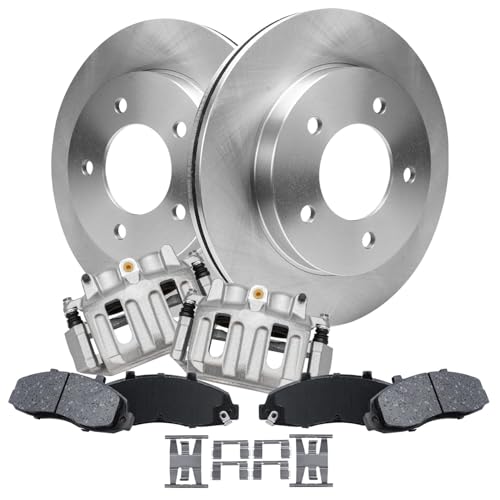 Image of Detroit Axle - 4WD Front Brake Kit for 1997 1998 1999 2000 2001 2002 2003