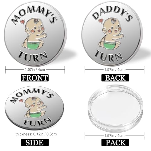 Image of Funny New Parents Decision Gift,Pregnancy Gifts New Dad Mom Gifts,New Parents Gifts for Couples Halloween Thanksgiving Christmas Gift for First Time to be Moms Dads Daddy Mummy Double Sided