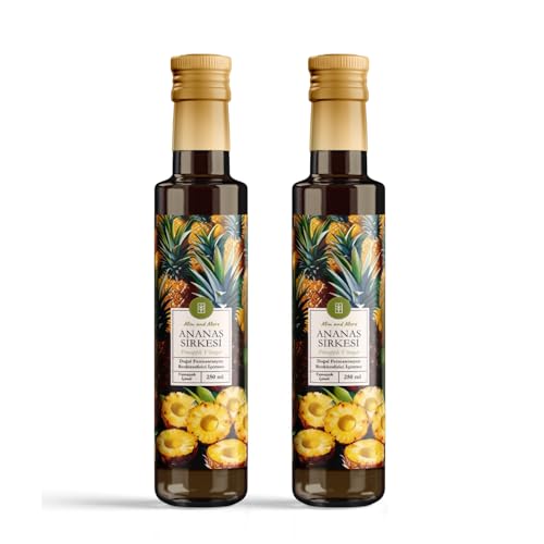 Doğal Fermantasyon Ananas Sirkesi, 2'li Set, %100 Doğal ve Katkısız