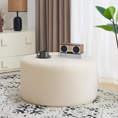 30-Modern-Round-Ottoman-Foot-Rest-Plush-Velvet-Multifunctional-Extra-Seat-Side-Table-Accent-Piece-Footstool-for-Living-Room-Bedroom 30 Modern Round Ottoman Foot Rest Plush Velvet Multifunctional Extra Seat Side Table Accent Piece Footstool for Living Room Bedroom