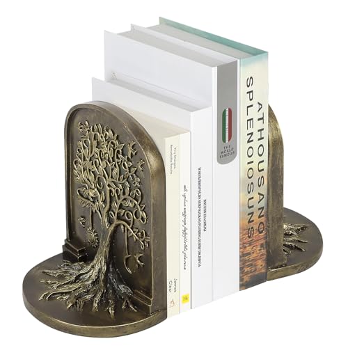 Aviation Decor Pilots Gifts,Airplane Decor Pilot Gifts for Men,Airplane Propeller Bookends Set for Aviation Lovers,Rustic Home Accessories Office Tudy Room Library Desktop Bookshelf
