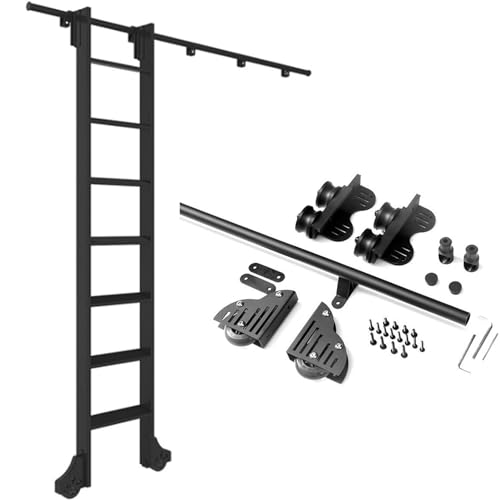 Rail pour échelle mobile de bibliothèque avec roulettes fluides 1m - 4