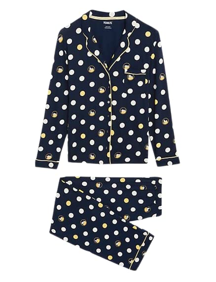 Marks & SpencerPure Cotton Snoopy™ Polka Dot Pyjama Set