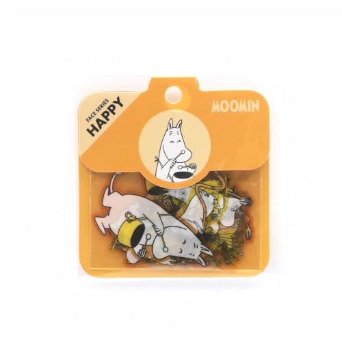 ワールドクラフト ムーミン フレークシール フェイス HAPPY MOF-FS-202