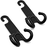 CARSYS Car Back Seat Headrest Hanger Holder Hooks 2 Pack for Umbrellas Purses Pocketbooks Handbags Schoolbags Water Bottles Groceries Coats Laptop Cases Clothes Raincoats Briefcases