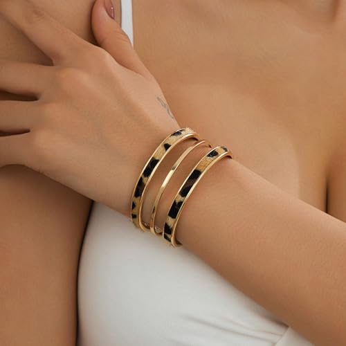 Leopard Print Bangles Bracelet for Women Cheetah Print Dess Leopard Jewelry Gifts for Women Trendy2