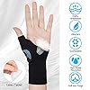 ACWOO Guanti da Artrite, 1 Paio Guanti Compressione per Pollice Polso con Gel Cuscinetti, Guanti Supporto Traspirante per Tunnel Carpale Pollice Dolore e Infortuni, Tendinite e Slogature (L)