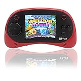 Kids Portable Handheld Game Console - RS-8X [Upgrade] 16 Bit HD Game Player Built-in 42 Games with 2.5 Inch LCD Screen Handheld Rechargeable Gaming System Best Gifts for Children & Family (Red)