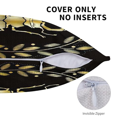 Housse de coussin pour canapé-lit motif insectes EdWal lot de 2 style nature chic - 6