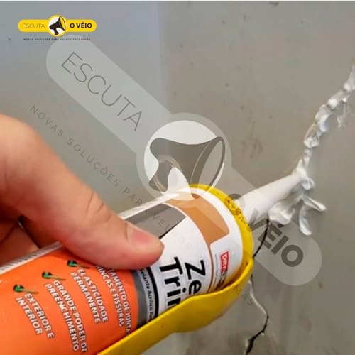 Kit 4 Selante Acrílico para Trincas e Fissuras Zero Trinca 420G - 4 unidades - massa acrílica selant