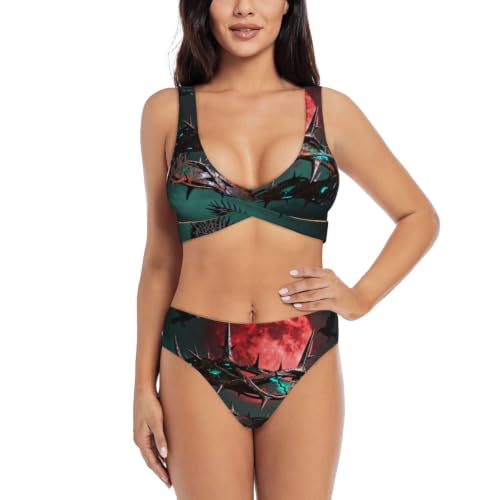 Bikini croisé pour femme idéal pour le bronzage et la plage en été