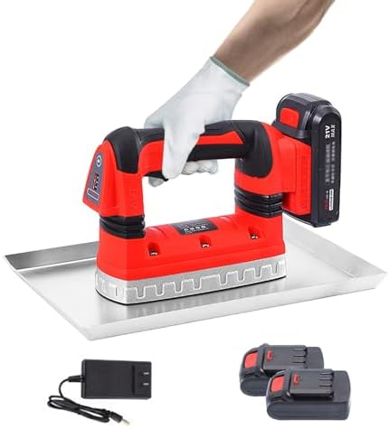 200W Cordless Electric Concrete Vibrator, 6-Speed Adjustable Handheld Cement Trowel, Powerful Vibrating Tool for Concrete Smoothing & Mortar Mixing, Ideal for Construction