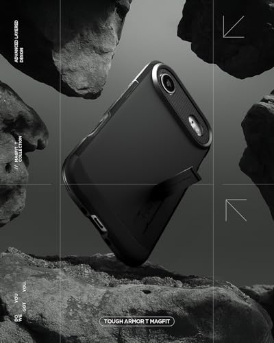 Image of Spigen Tough Armor MagFit for iPhone 17 Air Case, Black