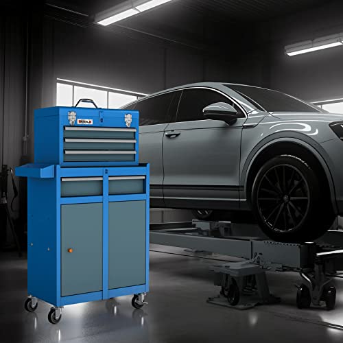 Airaj Pro Rolling Tool Chest Cabinet,4-Drawers High Capacity Tool Storage Cabinet With Wheels And Locking System,Removable Toolbox Organizer For Garage Warehouse #TOP6
