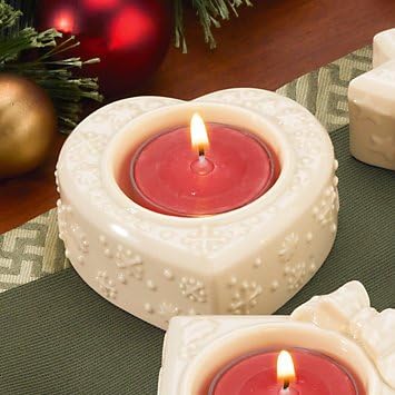 Lenox Yuletide Glowlites - Heart, Set of 4 Votives