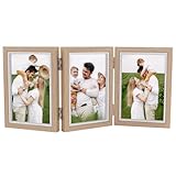 cadre 3 photos a poser Cadre triple : le collage de cadre photo triple se compose de 3 cadres photo reliés, chaque cadre mesure 12,3 cm de large, 17,3 cm de haut et 1,5 cm d'épaisseur, l'ensemble est stable, peut tenir debout de manière stable sur la table, il peut contenir 3 photos courantes de 6 pouces (10 x 15 cm), présente sans effort de beaux souvenirs