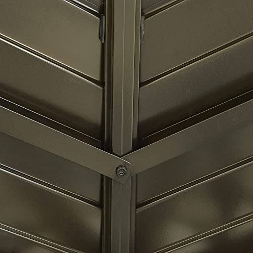 Outsunny 13' x 13' Hexagon Hardtop Gazebo Canopy with Galvanized Steel Roof, Aluminum Frame, Permanent Pavilion Outdoor Gazebo with Netting and Hook, for Patio, Garden, Backyard, Deck, Lawn - Image 8