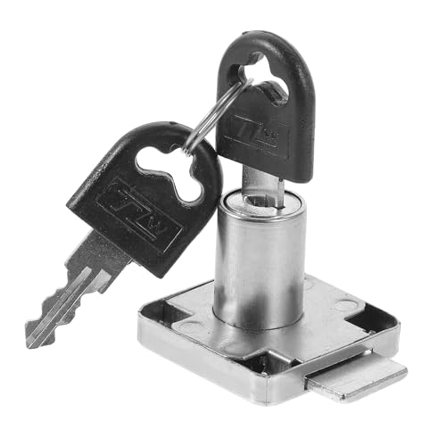 HOLIDYOYO ステンレス製キャビネットロック 鍵付き 防犯向け引き出し錠 高硬耐久 衣類収納やオフィスデスク用 錠