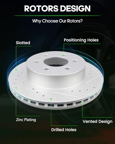 Image of SCITOO Front Disc Brake Rotors Kits Brakes Kit:5382