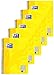 Produktbild Oxford Touch Collegeblock B5, kariert, 80 Blatt, gelb, 5er Pack
