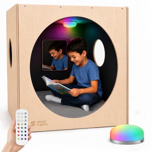 Special Supplies Kids Wooden Reading Cube for Classroom and Home, Sensory Reading...