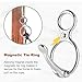 DiDiBirDi Horse Tie Ring, 304 Stainless Steel Tie Ring for Horses for Indoor and Outdoor Horse Trailers with Enlarged and Thickened Clip (3 Pack)