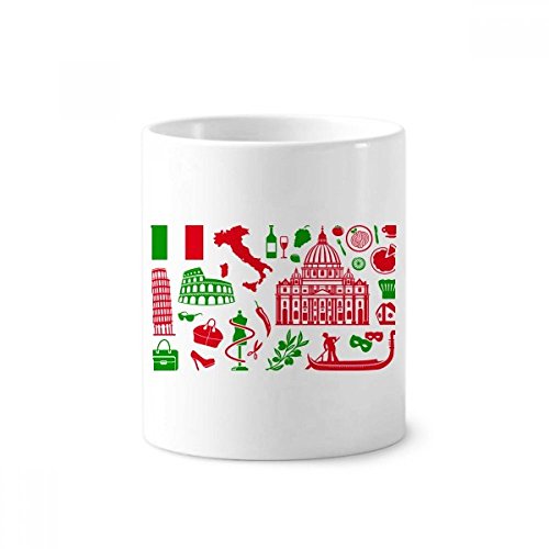 Masse en céramique drapeau Italie 350ml pour embellir votre bureau ou salle de bain