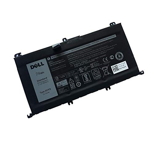 DELL 357F9 Notebook Battery 11.1V 74Wh replaceable For Dell Inspiron15 5000 Series 5576 5577 Inspiron15 7559 Inspiron15 7000 Inspiron15 7557 7559 7566 7567 INS15PD-1548B INS15PD-1548R Best OEM Quality