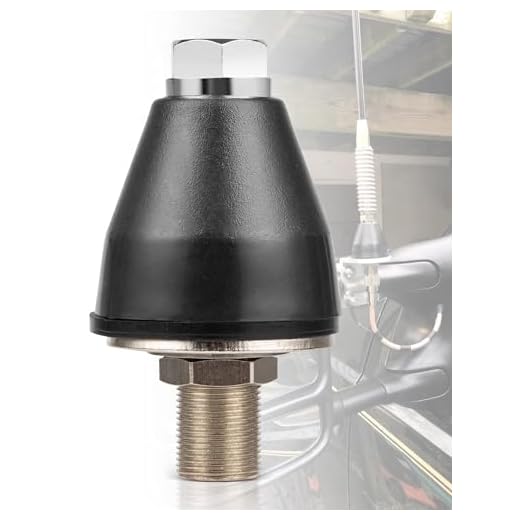Anina Gum Drop CB Antenna Stud - 3/8''x24 Thread SO-239 Connector Compatible with Wilson Firestik 102" Whip Roof/Surface Mount Heavy Duty Antenna Base for Truck Jeep RV SUV
