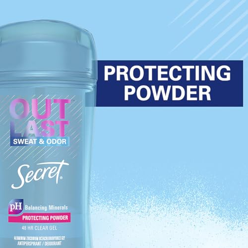 Secret Antiperspirant and Deodorant for Women, Outlast Xtend Clear Gel, Protecting Powder, 2.6 Oz Pack of 2 - Image 7