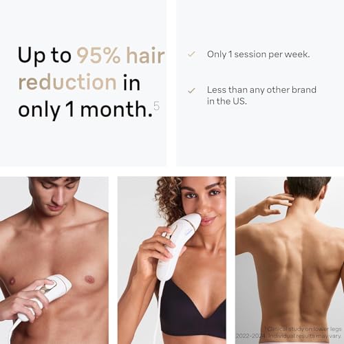 Image of Braun Smart IPL, Silk.Expert Pro 5: at Home Laser Hair Removal Device for Men & Women, Permanent Visible Hair Reduction in Hair Regrowth for Body, w /Razor, Pouch, and Wide Cap Head, IPL5145