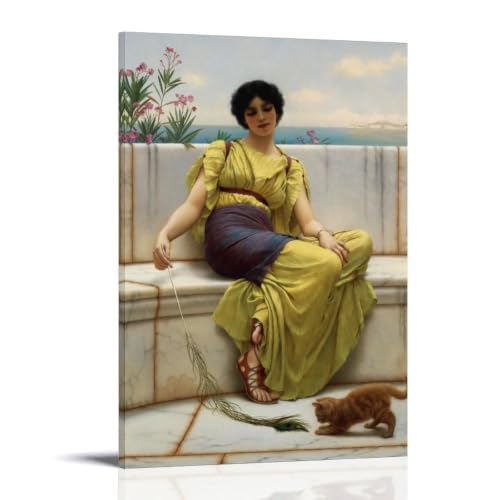 Toile Idleness Godward 40,6x61 cm pour habiller un mur vide de salon