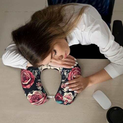 Almohada de Viaje de Espuma viscoelástica Negra miniatura 7
