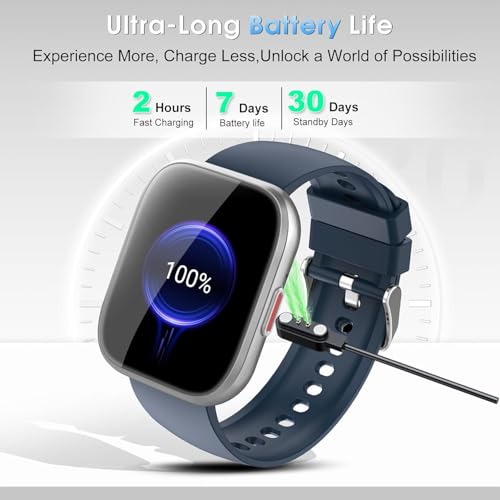 Ddidbi Smartwatch Damen Herren, Fitnessuhr Damen mit Telefonfunktion 1.85" Zoll Touchscreen… – Ansicht 6